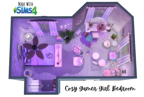 Cozy Gamer Girl Bedroom The Sims 4 Rooms Lots Curseforge