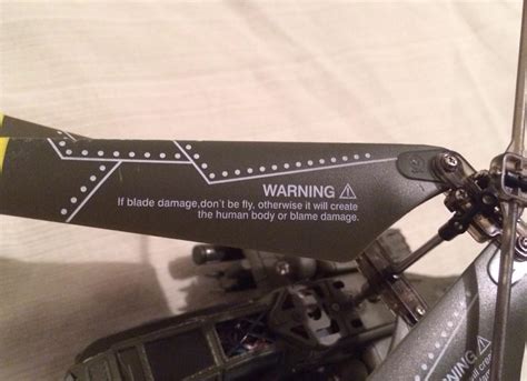 Warning on a remote controlled helicopter. : r/engrish