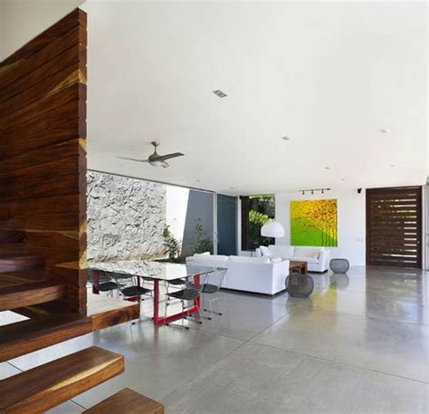 Living Room With Concrete Floor Home Decorating Trends Homedit