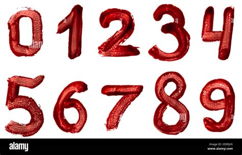 Bloody Numbers Cut Out Stock Images And Pictures Alamy
