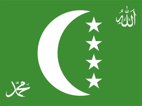 Flag Of Comoros -1996-2001 - RankFlags.com – Collection of Flags