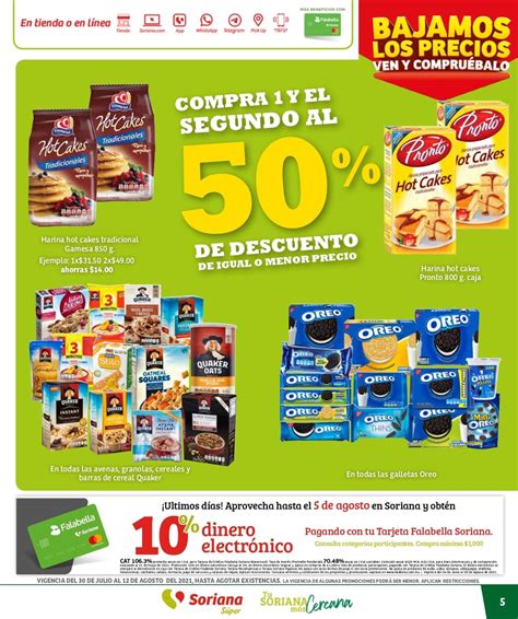 Folleto Soriana Super Bajamos Los Precios Del 30 De Julio Al 12 De