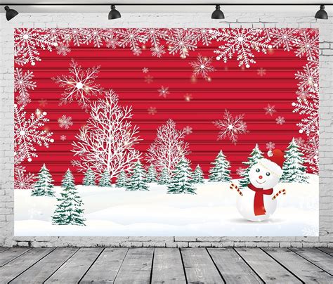 Amazon CORFOTO 5x3ft Fabric Winter Christmas Backdrop For