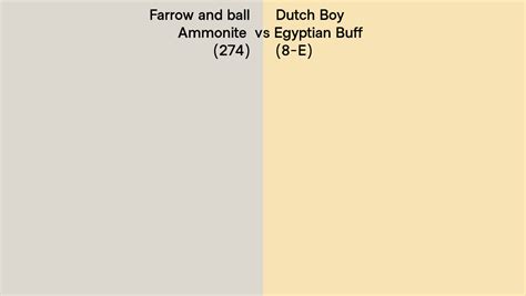 Farrow And Ball Ammonite 274 Vs Dutch Boy Egyptian Buff 8 E Side By