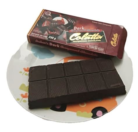 Jual Cokelat Colatta Dark Chocolate Compound Coklat Batang 250 gr ...