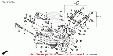 Honda VFR750R RC30 1988 J ENGLAND FRAME BODY Buy FRAME BODY Spares