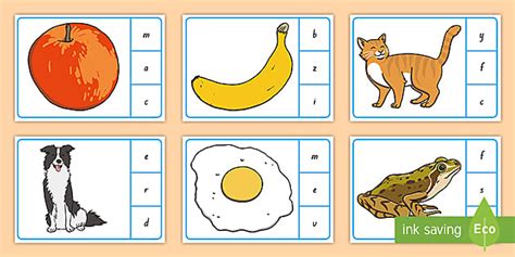 Initial Sounds Peg Matching Cards Teacher Made Twinkl