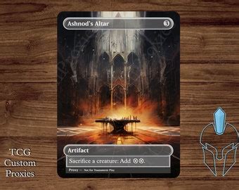 Ashnod S Altar Magic Playtest Proxy Fullart Etsy