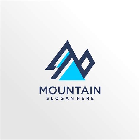 Premium Vector Mountain Logo Design Template With Luxury Concept