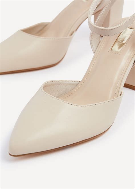 Linzi Carrie Nude Faux Leather Mid Height Court Shoe Matalan