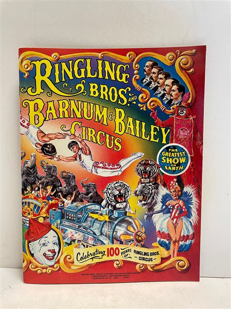 Ringling Brothers And Barnum Bailey Circus Programs Etsy