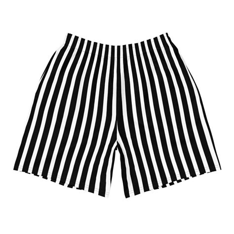 Vertical Striped Mens Athletic Shorts Sporty Chimp Legging Workout