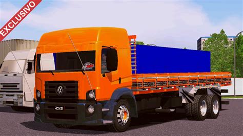 Skin VW Bob Laranja QUALIFICADO EXCLUSIVO Skins Games Truck