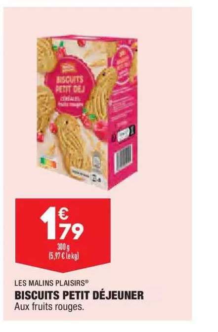 Promo Biscuits Petit D Jeuner Les Malins Plaisirs Chez Aldi Icatalogue Fr