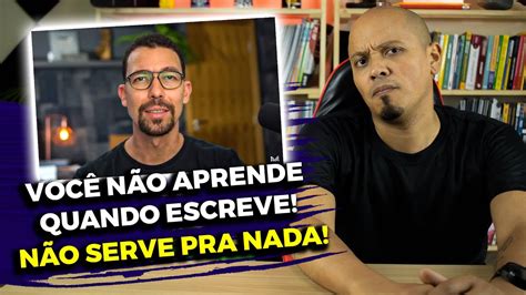 REAGINDO AO VÍDEO DO PROF DIOGO MOREIRA NÃO FAÇA RESUMOS YouTube