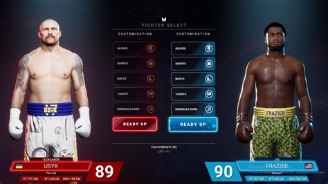 Oleksandr Usyk VS Joe Frazier Undisputed Boxing Game Early Access