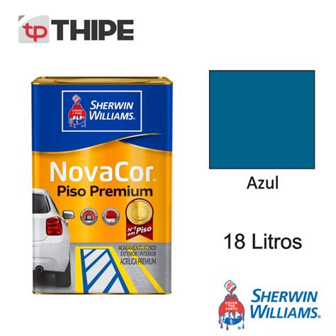 Tinta Novacor Piso Premium Azul Sherwin Williams Thipe