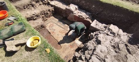 Archaeologists uncover 2,000-year-old Roman mosaic in one of Britain's ...