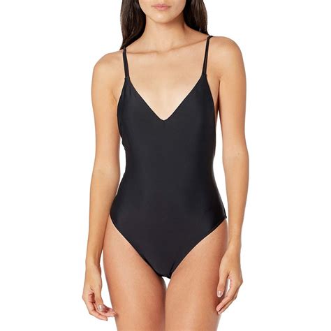 Volcom Women S Simply Solid One Piece Swimsuit Regular Plus Size