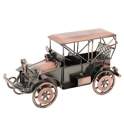 Iron Retro Car Figurines ZAKKA Classic Car Craft Style Home Office ...