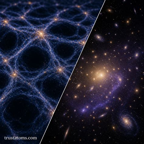 large scale structure   universe trust atoms