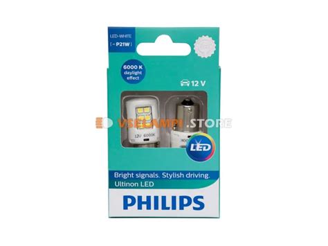 ⭐ Светодиод PHILIPS P21W 12v Ultinon LED White белый 11498ULWX2 2шт ...