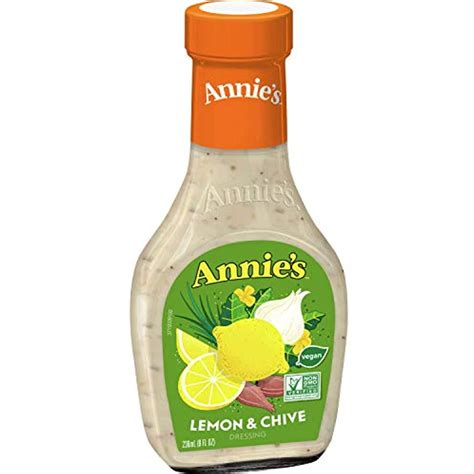 Annies Natural Lemon And Chive Salad Dressing Vegan Non Gmo 8 Fl Oz