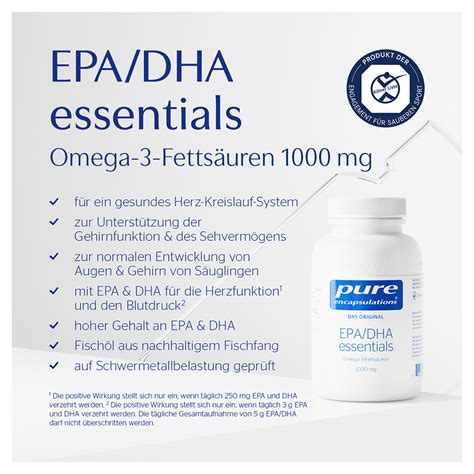 pure encapsulations EPA DHA essentials 1000 mg 180 Stück medpex