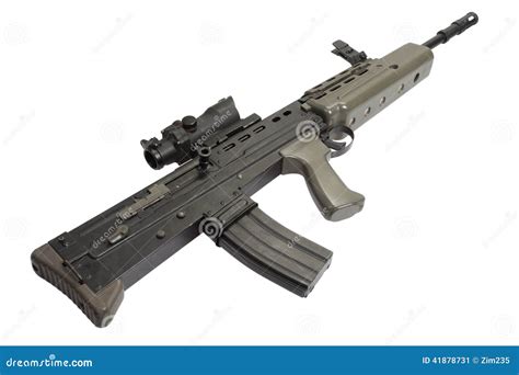 British Assault Rifle L85a1 Stock Image Image Of Colt Shot 41878731