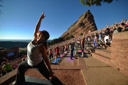 Experiencing Outdoor Yoga At Red Rocks Denver 2023 - Moyer Memoirs