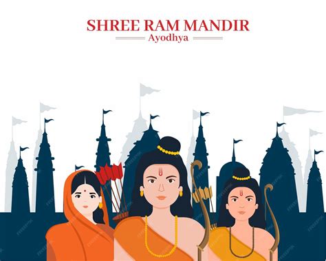 premium vector shree ram  wife sita  brother laxman return