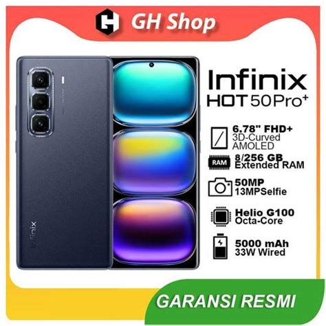 Promo Infinix Hot Pro Plus Gb Garansi Resmi Chipset Helio G Layar Amoled D