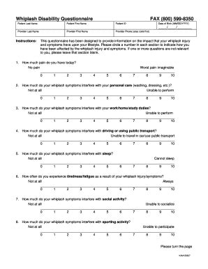 Disability Questionnaire Complete With Ease Airslate Signnow