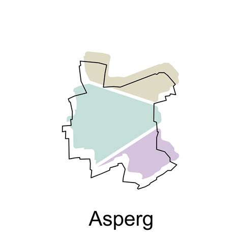 Asperg Mapa Vector Mapa De El Alemania Pa S Fronteras De Para Tu