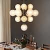 Rrtyo Carmona Light Black Mid Century Modern Sputnik Atomic Tiered