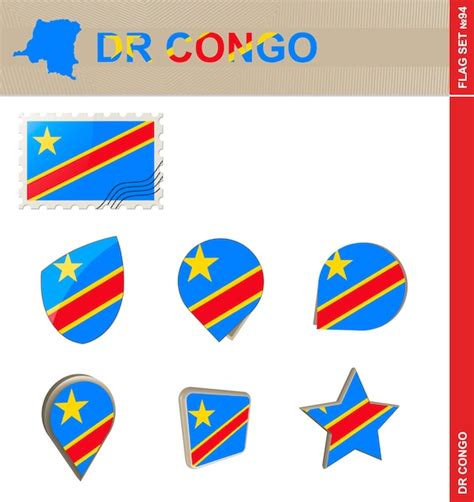 Premium Vector Democratic Republic Of The Congo Flag Set Flag Set 94