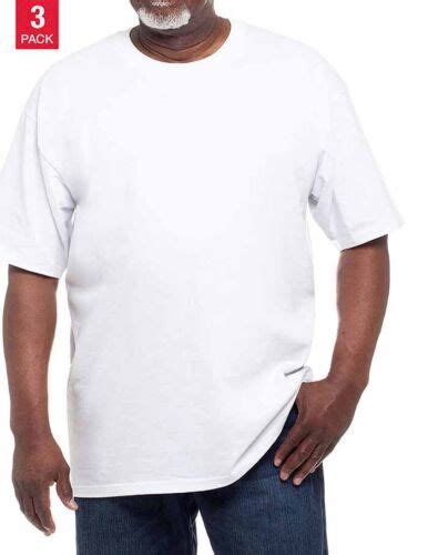 Kirkland Signature Men S Crew Neck Undershirt Tee Pack Cotton White