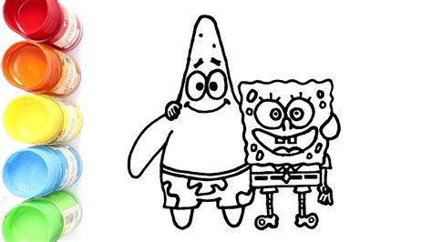 Cara Menggambar Dan Mewarnai Spongebob Dan Patrick Sahabat Sejati