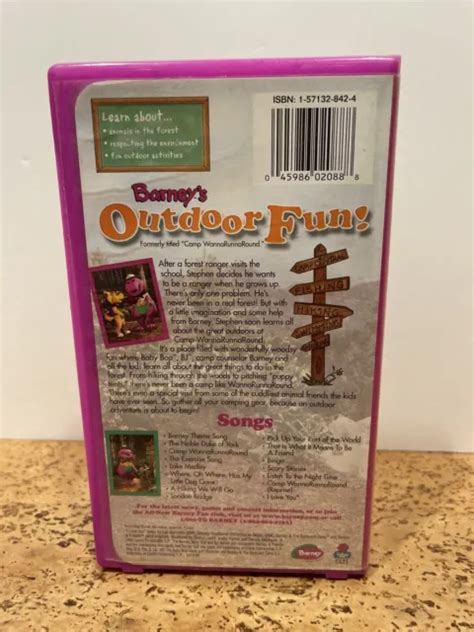 BARNEYS OUTDOOR FUN VHS 2003 Tested Works 7 58 PicClick CA