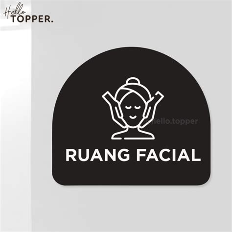 Jual Ruang Facial Signage Board Sign Akrilik Tempel Dinding Papan