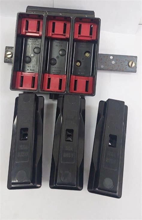 3 Way Mem Type M 100amp Industrial Hrc Fuse Carrier X3 And Base Busbar