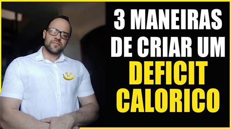 Aprenda A Calcular Seu Deficit Calorico Em Passos Simples Youtube