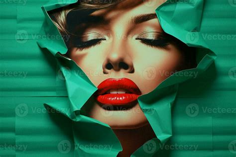 Beauty Woman Red Lips Face 27602221 Stock Photo At Vecteezy