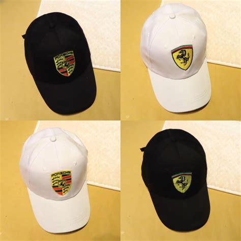 Ready Stock Inspired Ferrari And Porsche Caps Good Quality Cotton Cap
