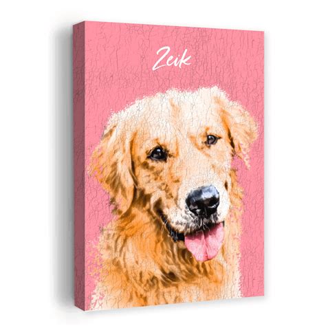 Rustic Pet Portrait Canvas Print Canvasworld