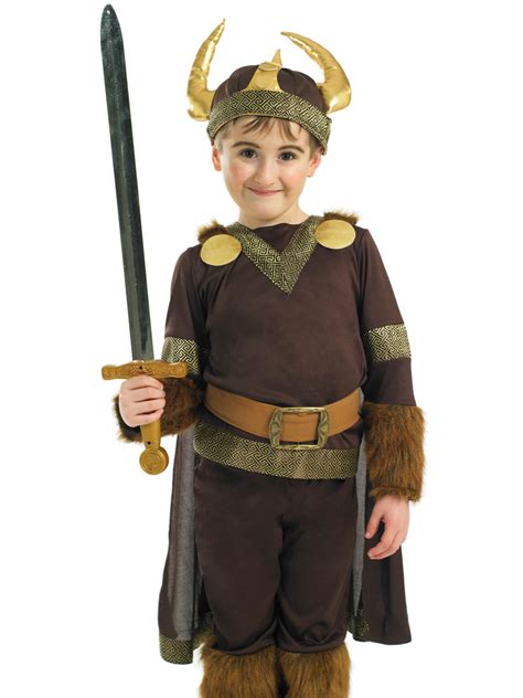 Costume De Viking Warrior Pour Enfants Costume Ecolier Costume Enfant