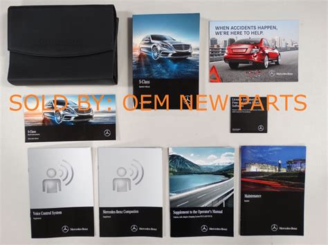 2017 Mercedes Benz S Class S550 S550e S600 Class Owners Manual Set Oem