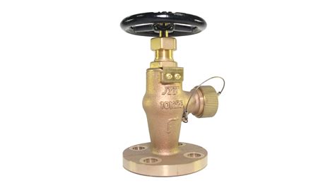 JIS F7334 Hose Valve Angel Bronze 10K