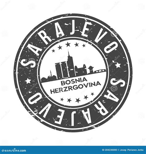Sarajevo Bosnia And Herzegovina Vector Map | CartoonDealer.com #90032725