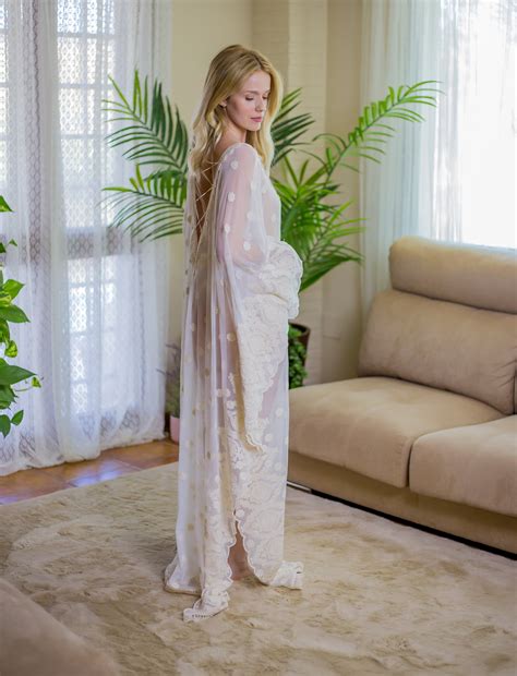 Wedding Lingerie Ivory Bridal Lingerie Ivory Robe Etsy